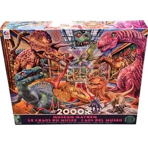 Ceaco Museum Mayhem 2000 Piece Jigsaw Puzzle Steve‎ Sundram Dinosaur Art 3501-31